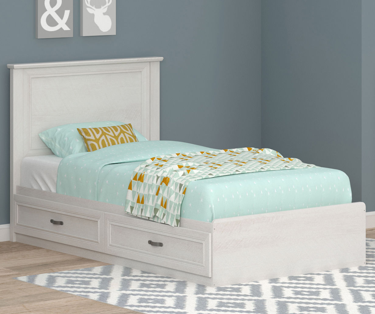 Oak twin deals bed frame