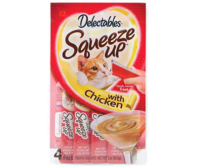 Squeeze-Up with Chicken Cat Treats, 4-Pack