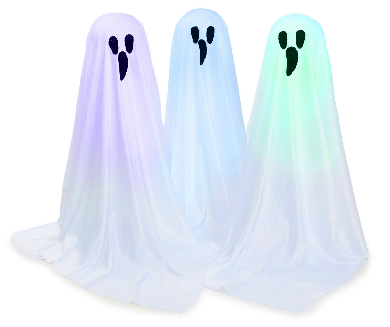 Color-Changing Ghost Yard Stakes, 3-Piece Set | Big Lots