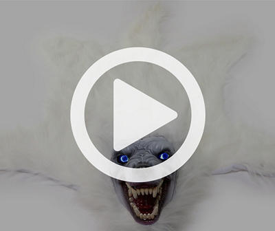White Werewolf Rug with Light & Sound