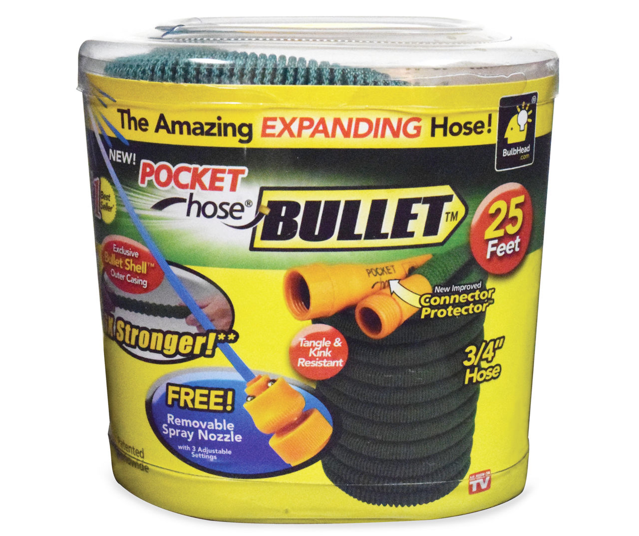 As Seen On TV 25' Pocket Hose Bullet Expanding Garden Hose Big Lots