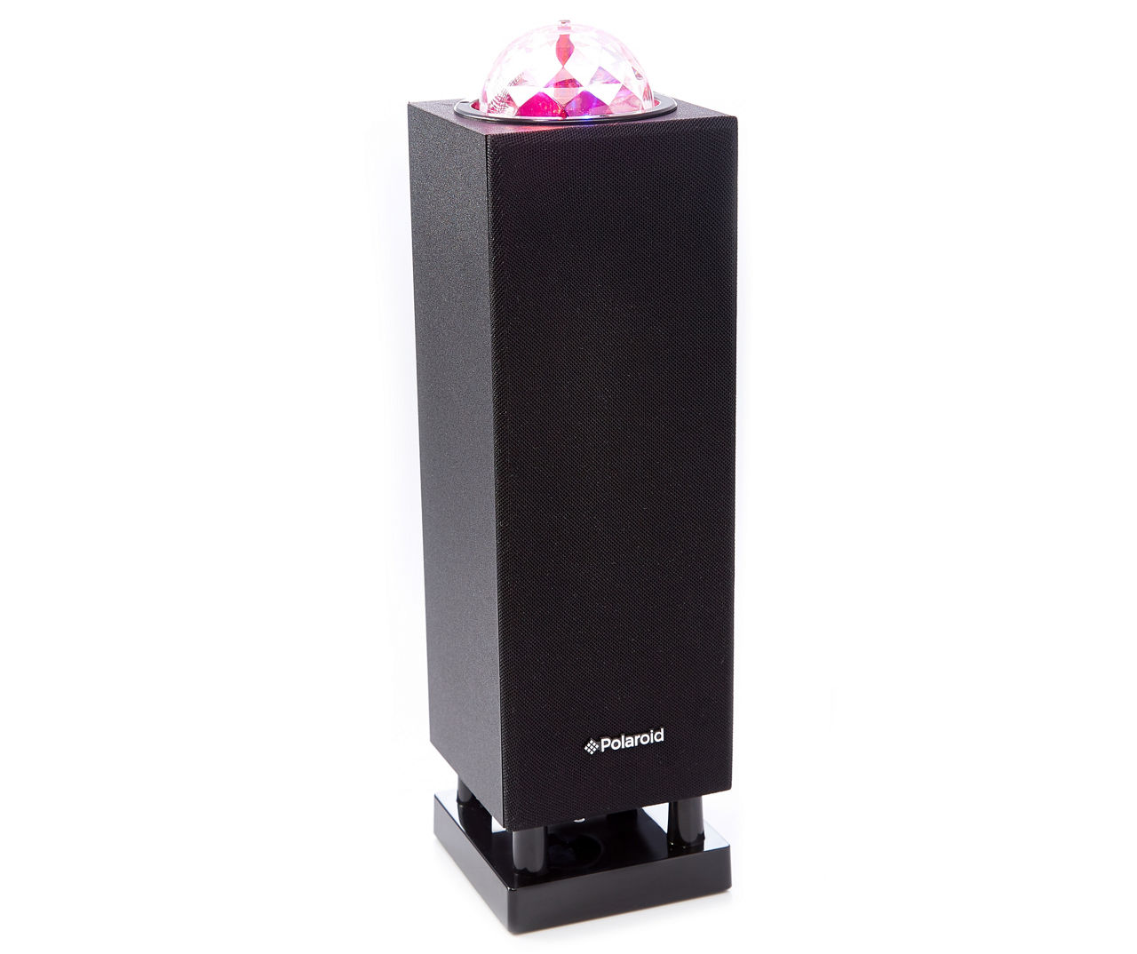 Bluetooth tower speaker store with disco ball