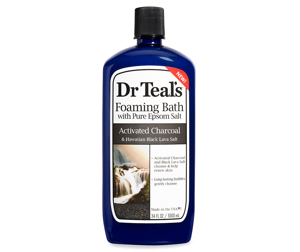Dr Teal's Activated Charcoal & Hawaiian Black Lava Salt Pure Epsom Salt