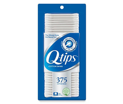 Q-tips Cotton Swabs For Hygiene and Beauty Care Original Made With 100% Cotton 375 count 