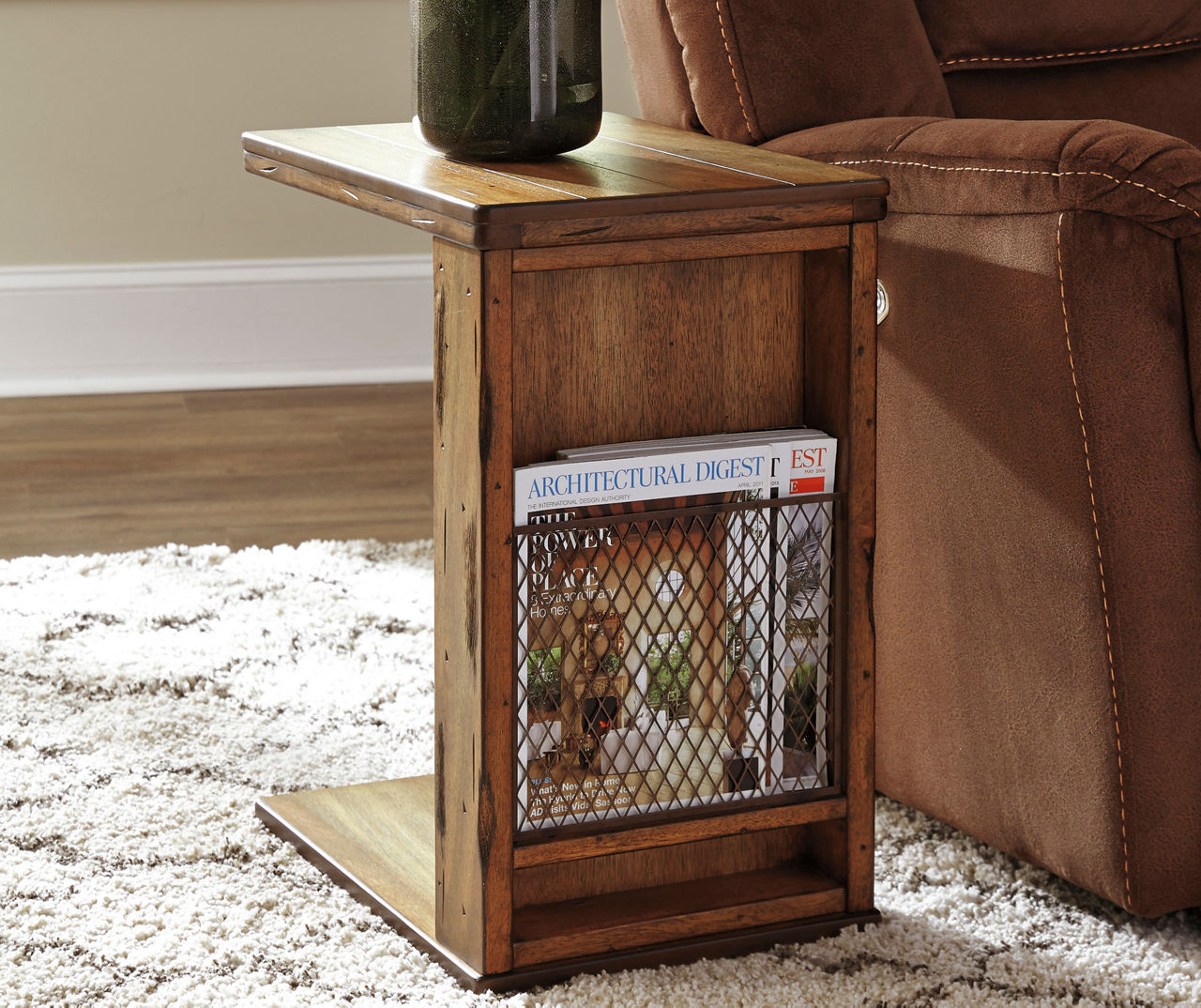 Signature Design By Ashley Tamonie Brown Chairside C End Table