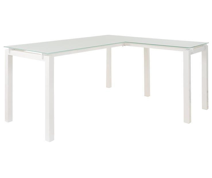 Nexora L shape Modular Office Table with Three Drawers (Flowery Wenge  Frosty White)