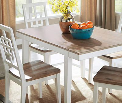BROVADA TWO TONE DINING TABLE SET