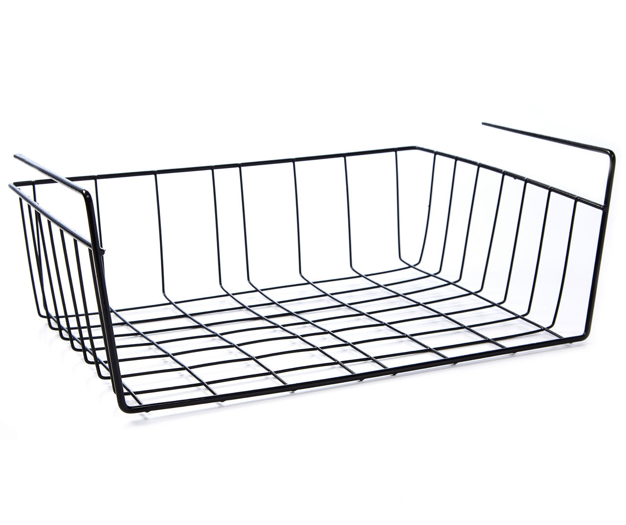 Matte Black Under-Shelf Storage Basket