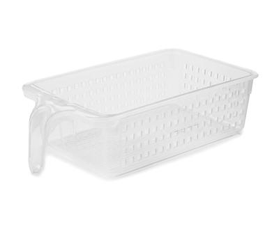 Medium Clear Handy Shelf Basket with Handle