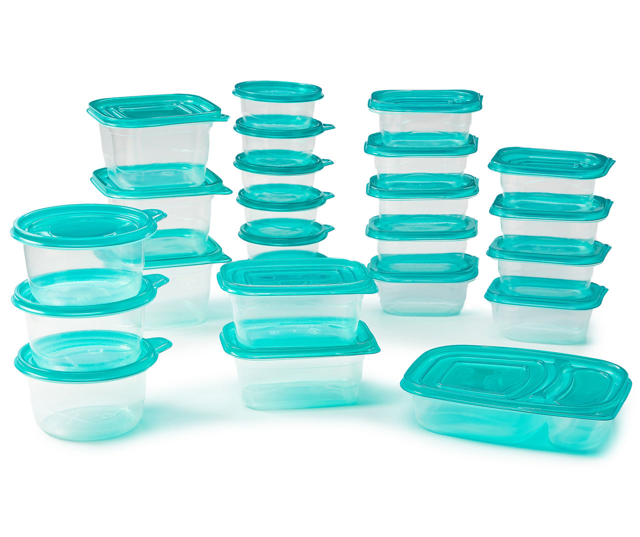 Rubbermaid Food Storage 38 Piece Set with Easy Find Lids, Teal