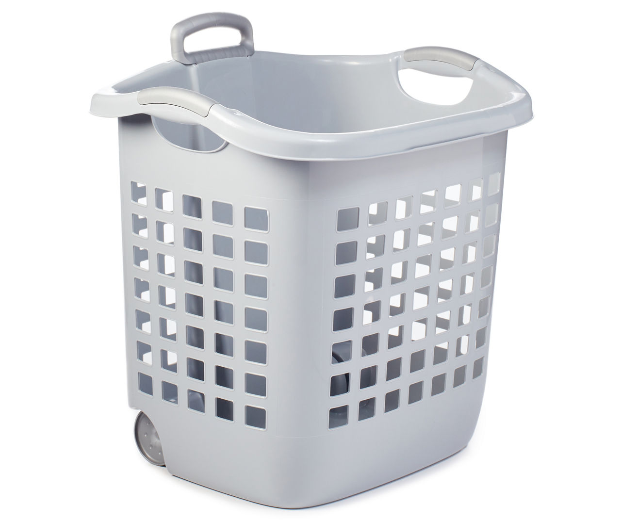 Sterilite Ultra Gray Wheeled 1.75 Bushel Laundry Basket