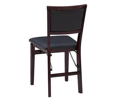 Brown Classic Open Back Folding Chairs, 2-Pack