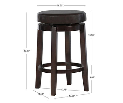 24" Clea Brown Counter Stool