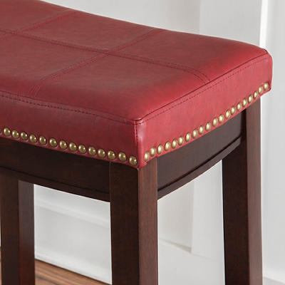 BROOKE RED COUNTER STOOL