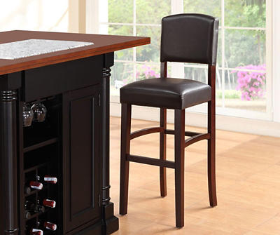 30" Espresso Classic Barstool with Open Back