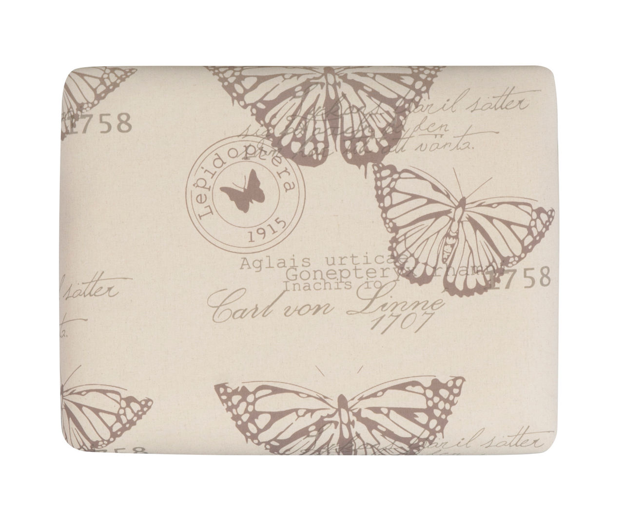 Whitney White Butterfly Mirror Vanity Set with Stool