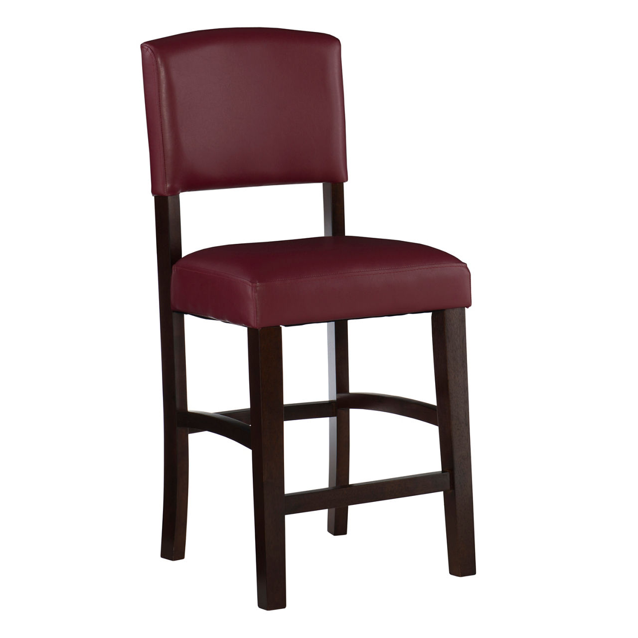 24" Red Classic Counter Stool with Open Back