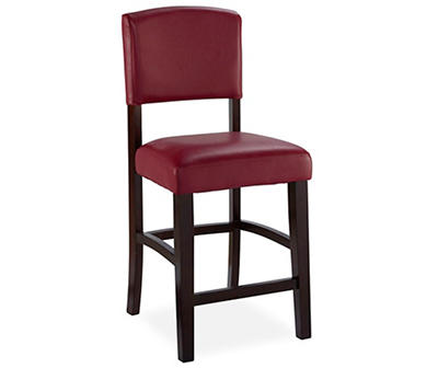 30" Red Classic Barstool with Open Back