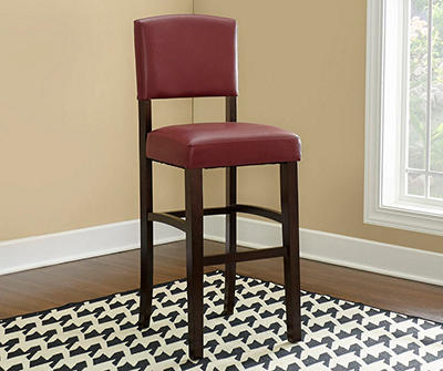 30" Red Classic Barstool with Open Back