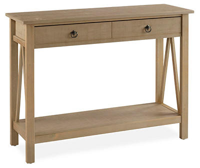 RUSTIC GRAY CONSOLE TABLE