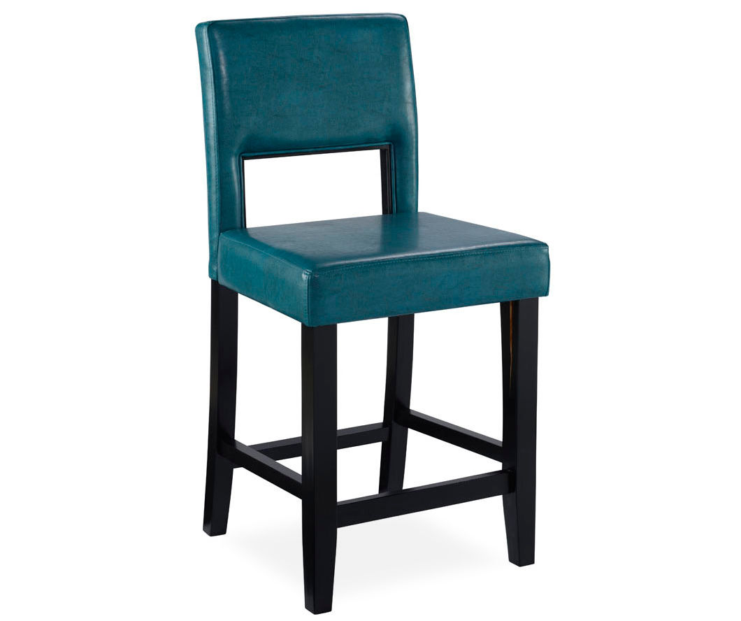 24" Blue Open Back Counter Stool