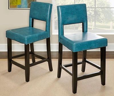 BLUE COUNTER STOOL