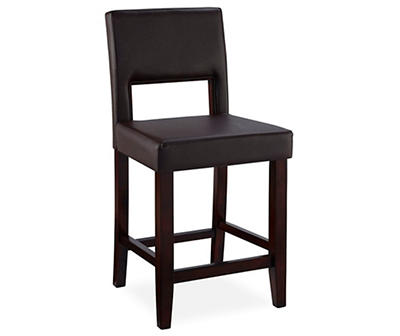24" Brown Open Back Counter Stool