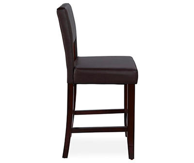 24" Brown Open Back Counter Stool