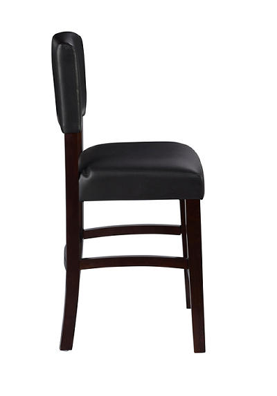 24" Espresso Classic Single Counter Stool with Open Back