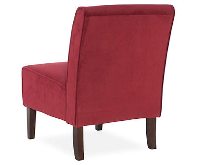 Hannah Red Armless Accent Chair