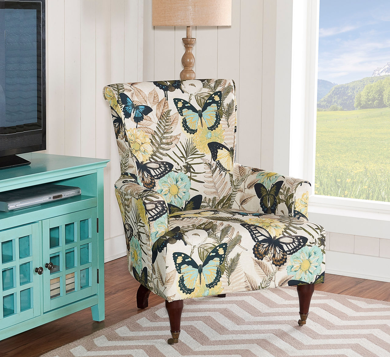 Jules Butterfly High Back Armchair Big Lots