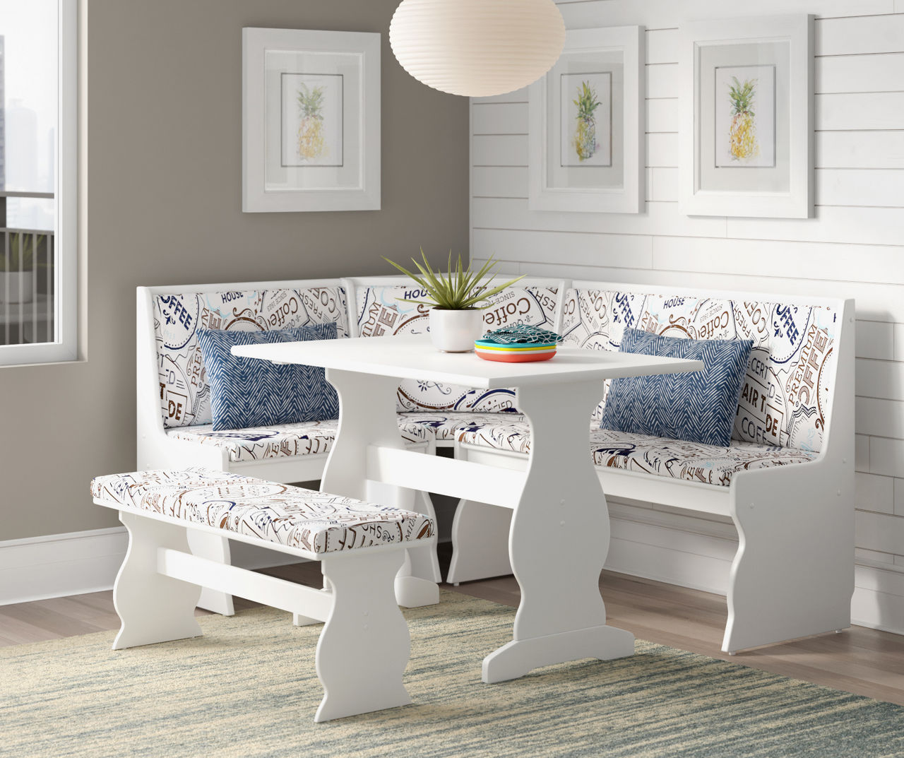 3 piece discount dining nook set