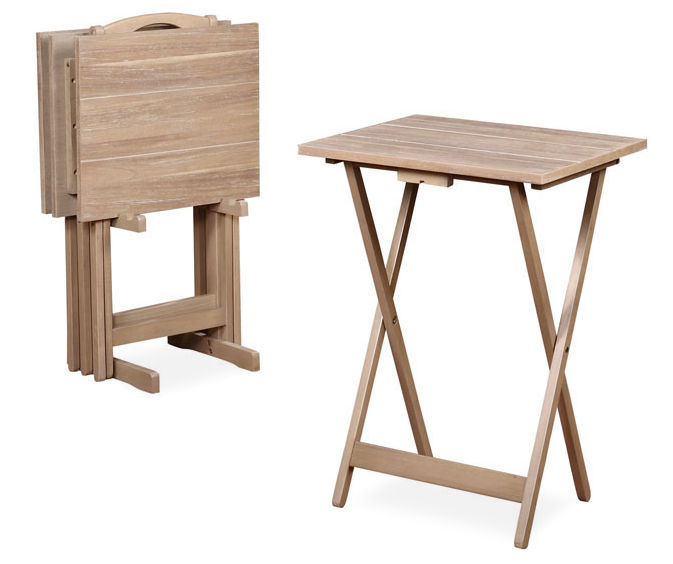 Natural Tray Tables, 2-Pack