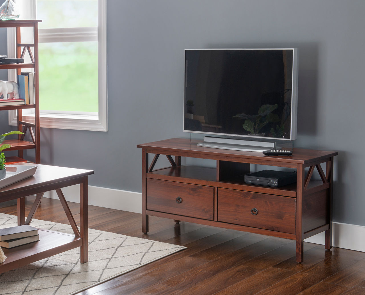 Rockford Antique Tobacco 2-Drawer TV Stand