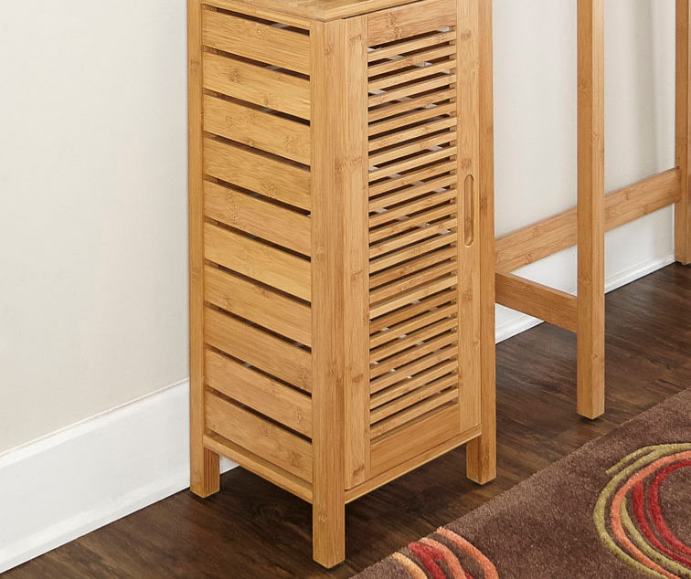 Pierce Bamboo Single Door Floor Cabinet