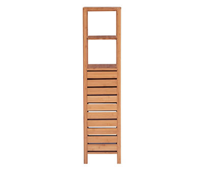Pierce Bamboo 5-Shelf Mid Cabinet