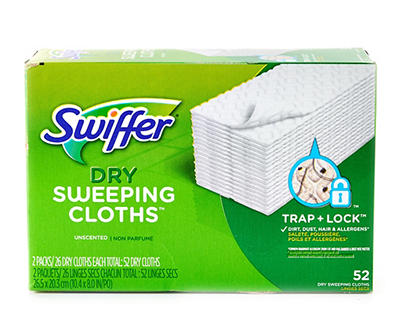Sweeper Unscented Dry Sweeping Cloths, 52-Count