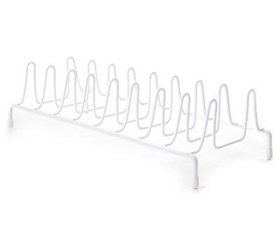 White Wire Plate Rack