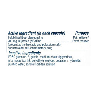 Advil Liqui-Gels Capsules Minis 200 mg Ibuprofen 80 ea