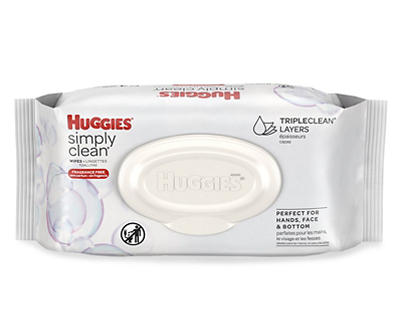 eskortere Rummelig hierarki Huggies HUGGIES Simply Clean Fragrance-free Baby Wipes, Soft Pack (64  Sheets Total), Alcohol-free, Hypoallergenic (Packaging May Vary) | Big Lots