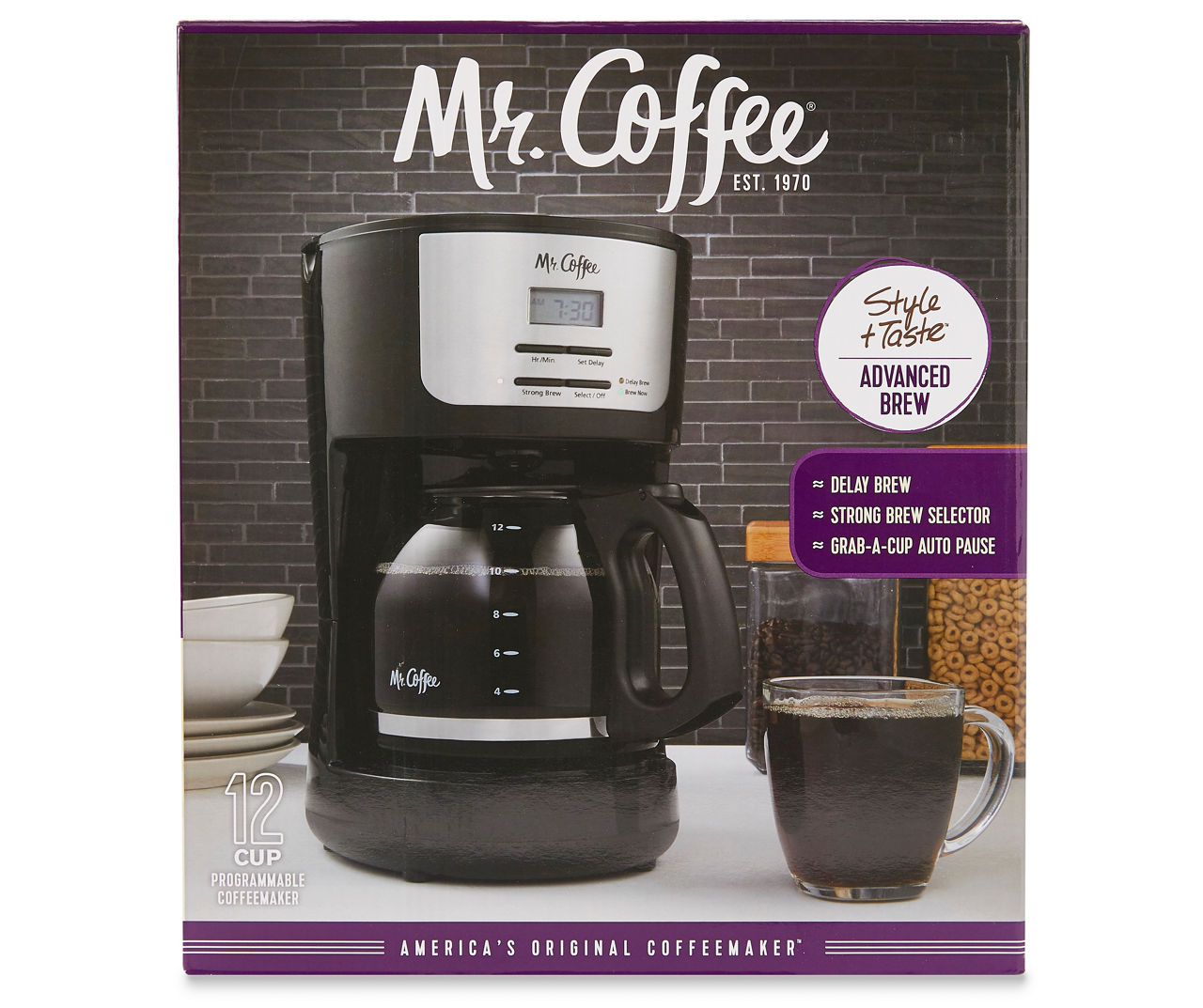 Mr Coffee Classic + Taste Coffeemaker, Programmable, 4 Cup