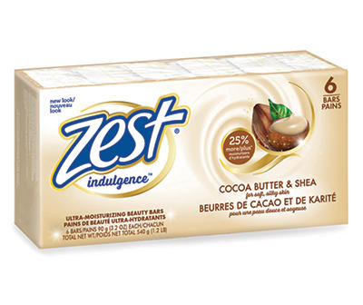 Cocoa Butter & Shea Ultra-Moisturizing Soap Bars, 6-Count