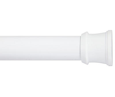 White Tension Shower Rod,  (42