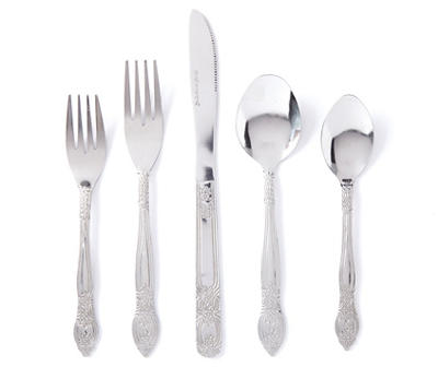 50-Piece Flatware Set with Tray