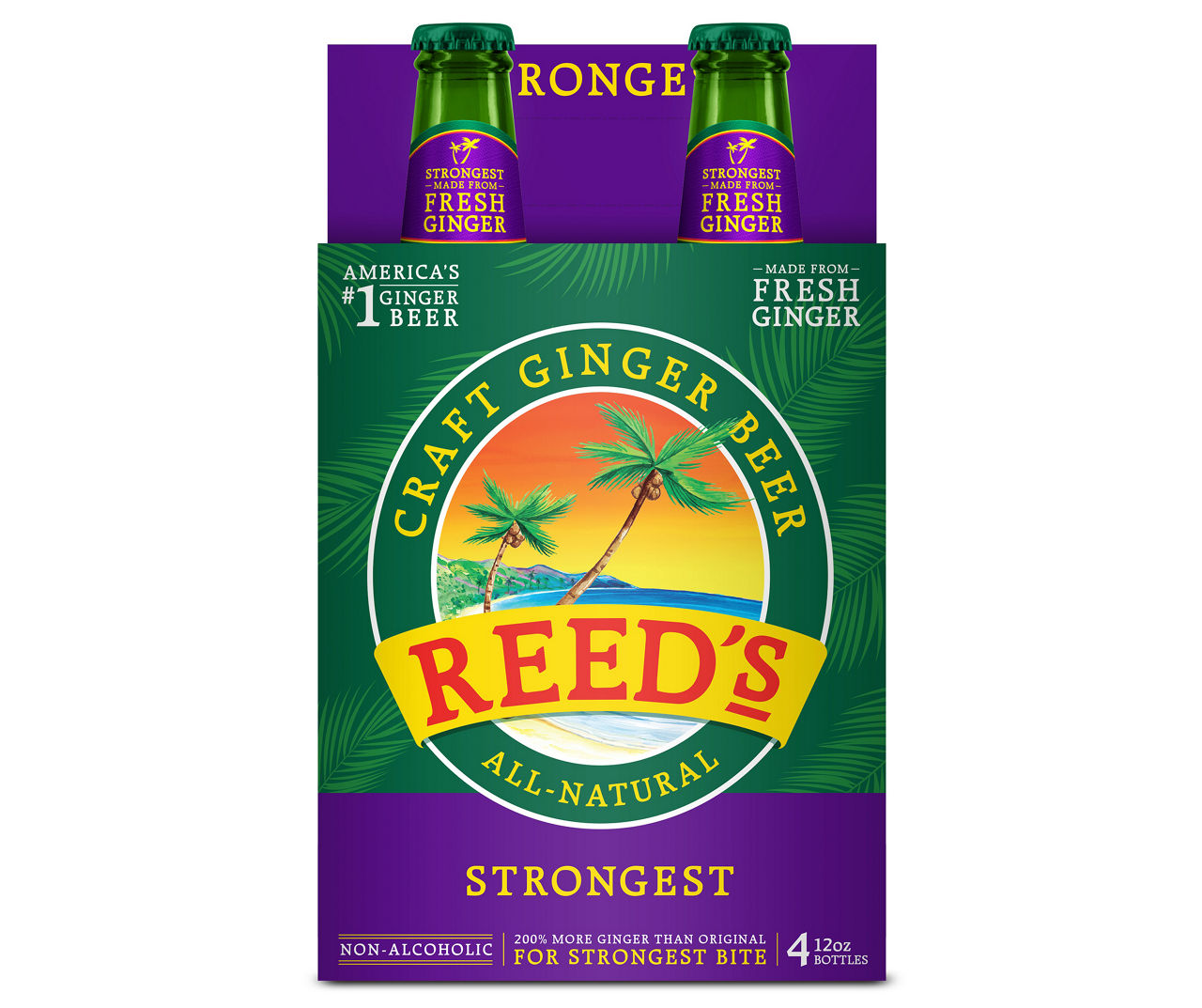 Zero Sugar Craft Ginger Beer, 4Pack