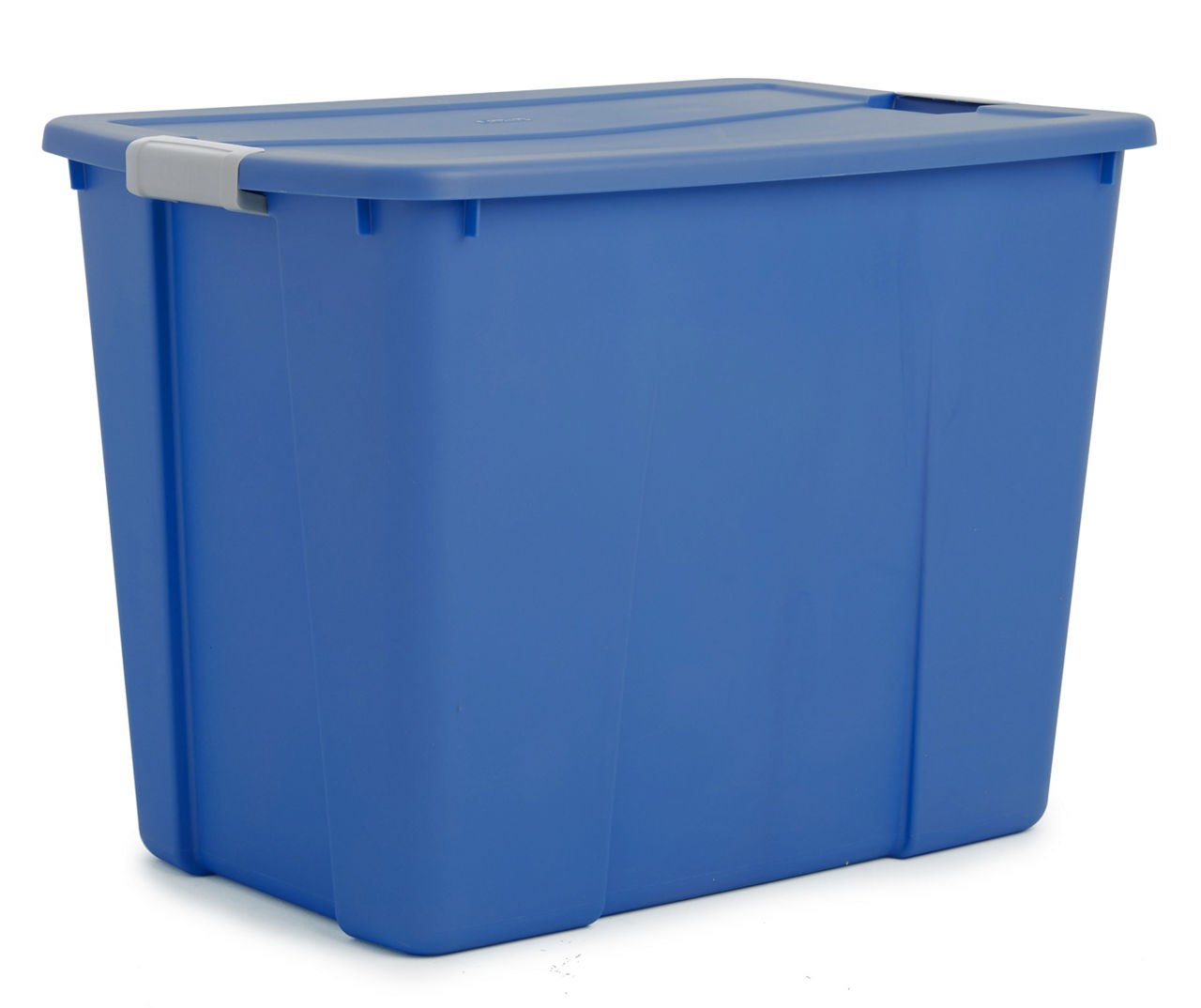 Sterilite 18 Gallon Tote Box Plastic, Washed Blue, Set of 8