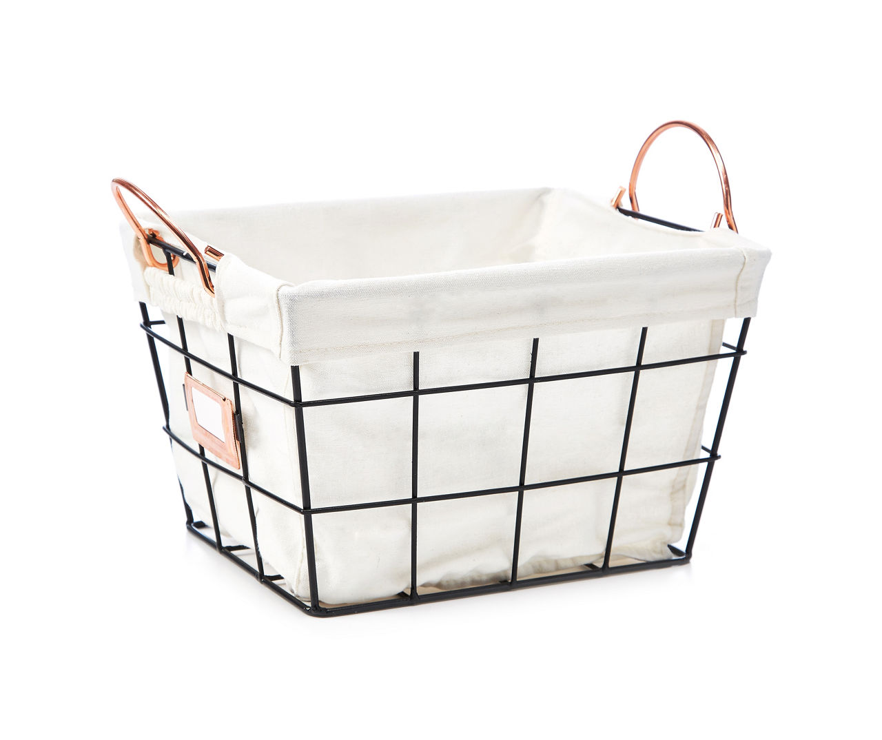 Grid Wire Shallow Storage Bins with Fabric Liner Big Lots