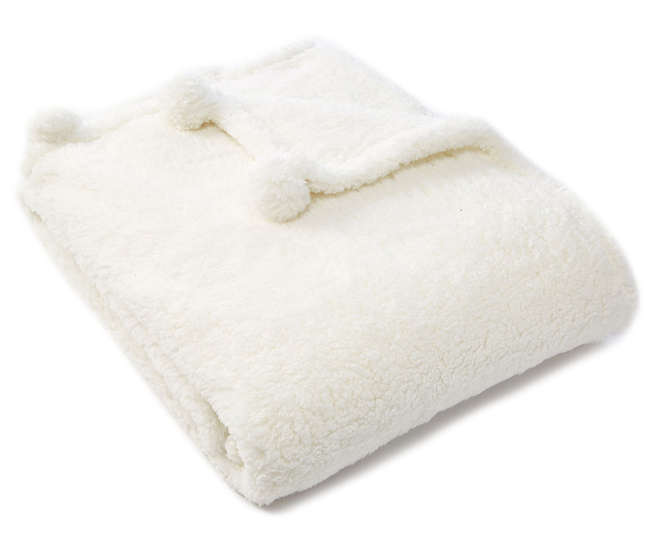 Living Colors Living Colors Sherpa Pom Pom Throws Big Lots