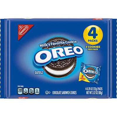 Oreo Chocolate Sandwich Cookies 4 - 0.78 oz Packs