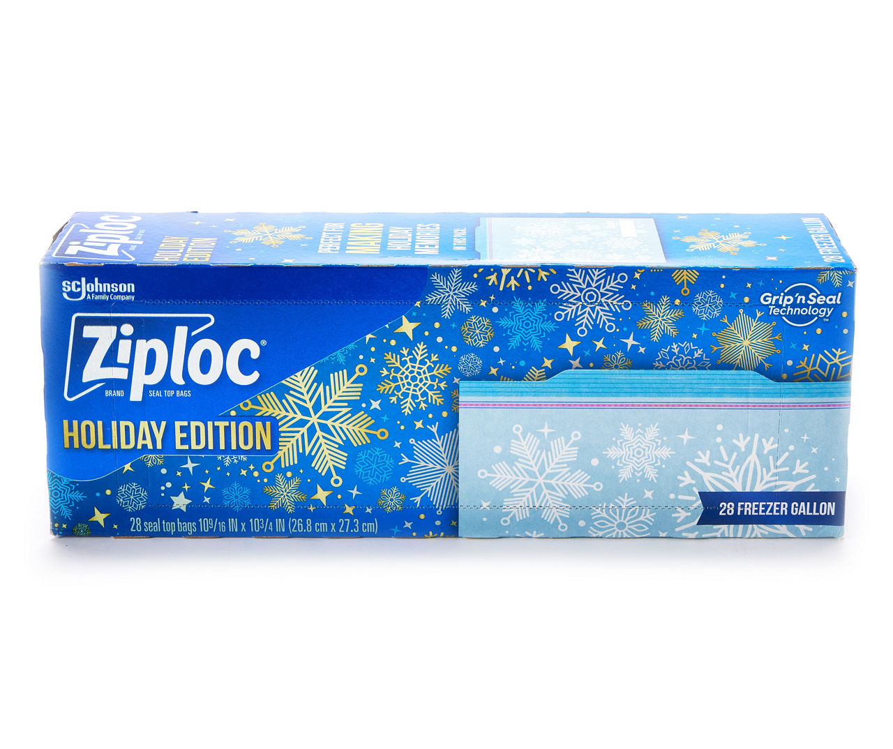 Ziploc Gallon Heavy Duty Freezer Bag With Gripper Zipper, 14 Count